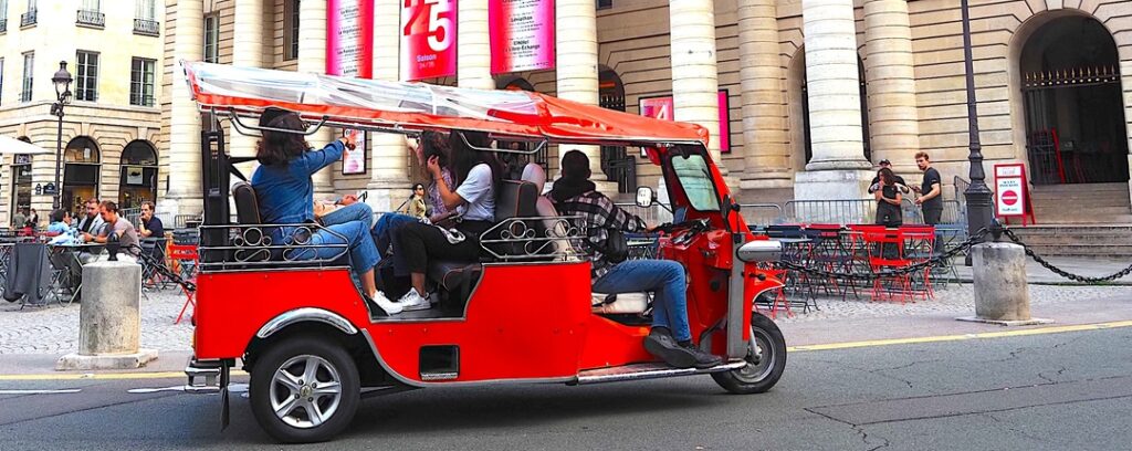 TUKTUK RIDE IN PARIS 